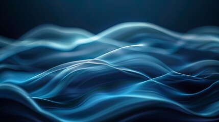 Fototapeta premium blue elegant abstract waves