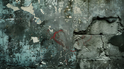 Dirty wall texture background. Old vintage wall. Street wall graffiti art.