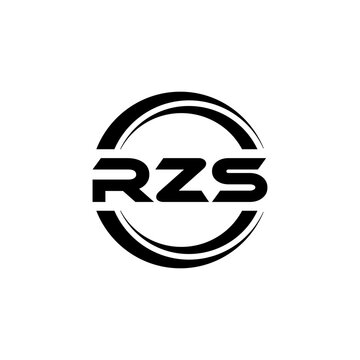 RZS letter logo design with white background in illustrator, vector logo modern alphabet font overlap style. calligraphy designs for logo, Poster, Invitation, etc.