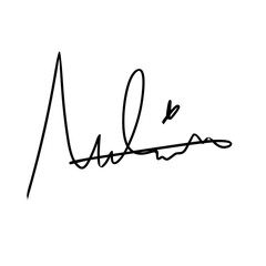 Hand drawn signature 
