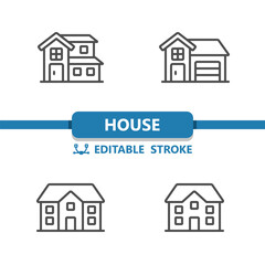 House Icons. Home, Building, Real Estate Icon
