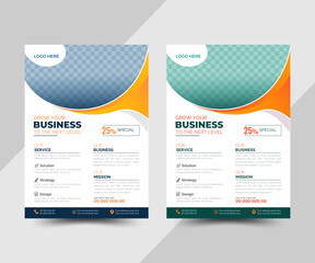 Corporate business flyer template design, Business Flyer, marketing, business proposal, promotion, advertise, publication,  vector design, abstract business flyer