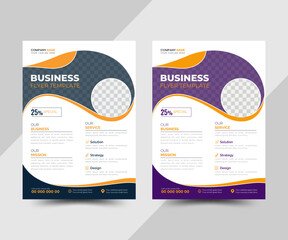 Corporate business flyer template design, Business Flyer, marketing, business proposal, promotion, advertise, publication,  vector design, abstract business flyer