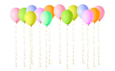 Many-coloured air flying balloon