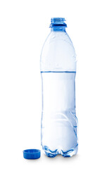 Open bottle of water