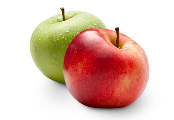 Apples on the white background - 750697631