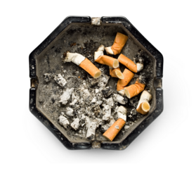 Ashtray isolated on white