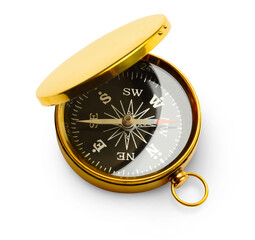 Golden vintage compass - 750697835