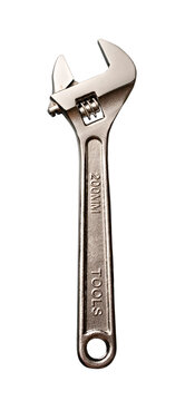Spanner on the grey background