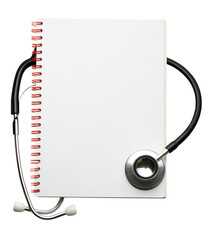 Stethoscope and notebook - 750698003
