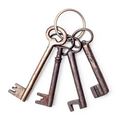 Rustic Metal Keys. Antique Lock Openers