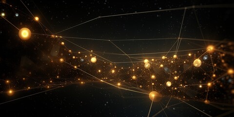 Dealing with particles. Particle physics, quantum physics abstract background.
