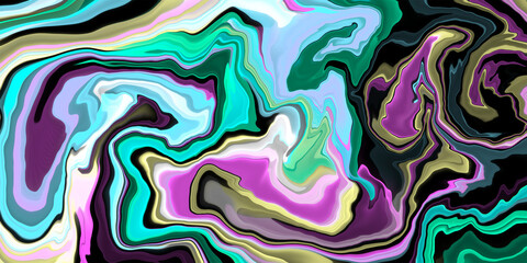 Abstract swirl background of colorful liquid liner. Texture of liquid. Stylish marble wave texture...