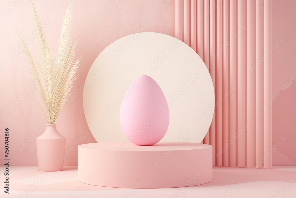 Aufkleber A minimalist geometric mockup scene featuring clean lines and subtle shapes, with a sleek design platform positioned at the center.