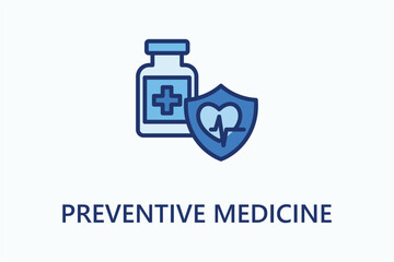 Preventive Medicine icon or logo sign symbol vector illustration