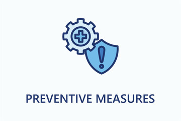 Preventive Measures icon or logo sign symbol vector illustration