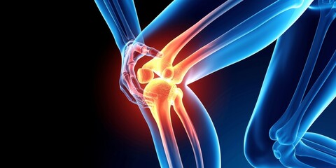 Knee pain, joint inflammation - obrazy, fototapety, plakaty