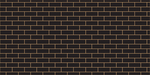 Dark black brick wall background. architecture construction stone block brick wallpaper. seamless building cement concrete wall grunge background.