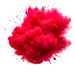 red  holy abir paint splashes 007