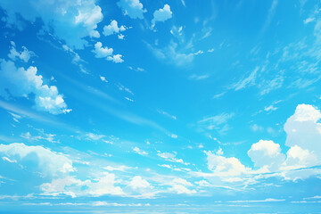 blue sky with clouds