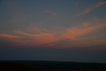 Sunset in the Comeragh mountains