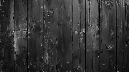Black wood texture background. Old wooden fence. Weathered wooden planks. Dark wood grain. Abstract wooden background.