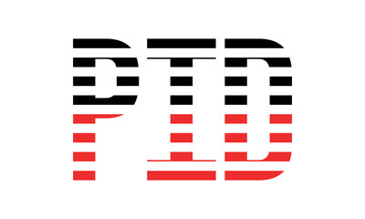 PID three initial letter iconic line negative space minimal logo design vector template. monogram, abstract, wordmark, business, typography, minimalist, brand, company, flat, modern, unique, simple