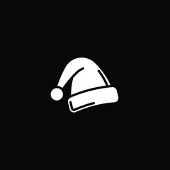 Original vector illustration. Santa Claus New Year's Hat Icon.