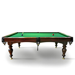 billiard table isolated on white