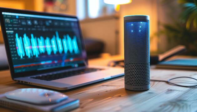 Voice Search Optimization Strategies, voice search optimization strategies with an image showing marketers optimizing website content and SEO tactics to cater to voice-activated search queries, AI
