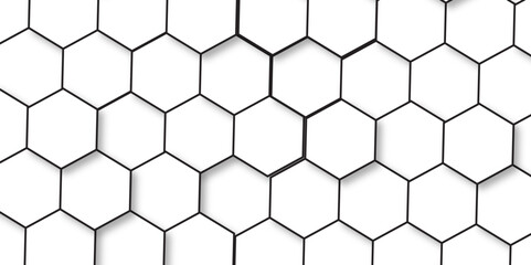 Abstract background with hexagons Abstract hexagon polygonal pattern background vector. seamless bright white abstract honeycomb background.	
