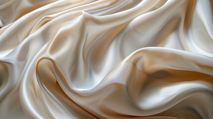 Obraz premium Elegant silk in gold hues, perfect for backgrounds in artistic designs and creative projects.