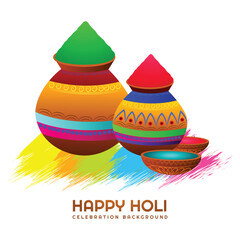 Indian holi traditional festival of colors card background