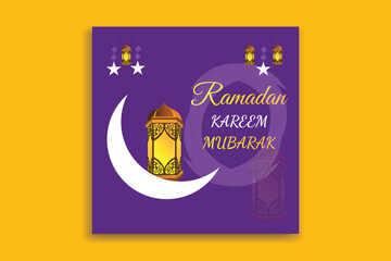 ramadan kareem banner design social media post