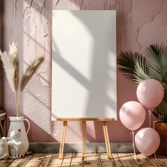 Template mock up festa battesimo