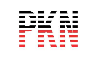 PKN three initial letter iconic line negative space minimal logo design vector template. monogram, abstract, wordmark, business, typography, minimalist, brand, company, flat, modern, unique, simple