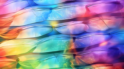 abstract colorful dragonfly wings background
