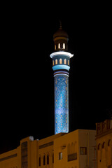Oman - Muscat - The minaret of Mutrah mosque