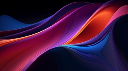 abstract background with glowing neon shape wavy lines Futuristic wallpaper