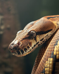 Fototapeta premium Close-up of a Python's Head