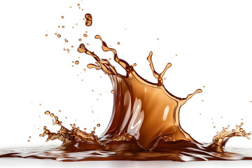 Dynamic Chocolate Splash Captured in High-Definition Clarity - obrazy, fototapety, plakaty
