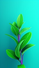 Fototapeta na wymiar 4K Colorful leaf AMOLED Wallpaper for Mobile