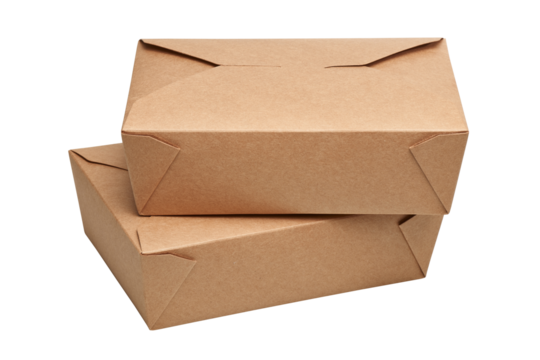 Two delivery blank carton box for ready to eat food