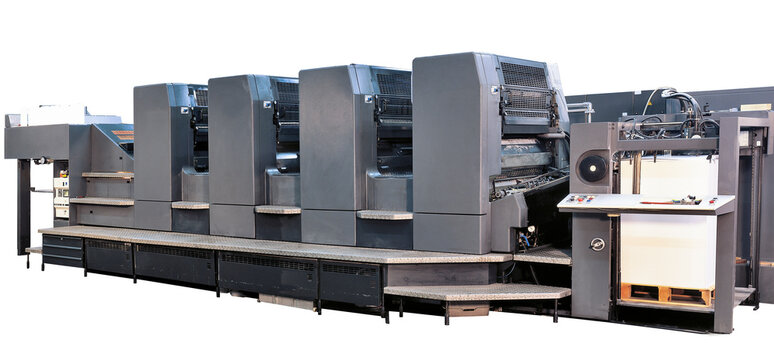 CMYK Offset printer Isolated with clipping path