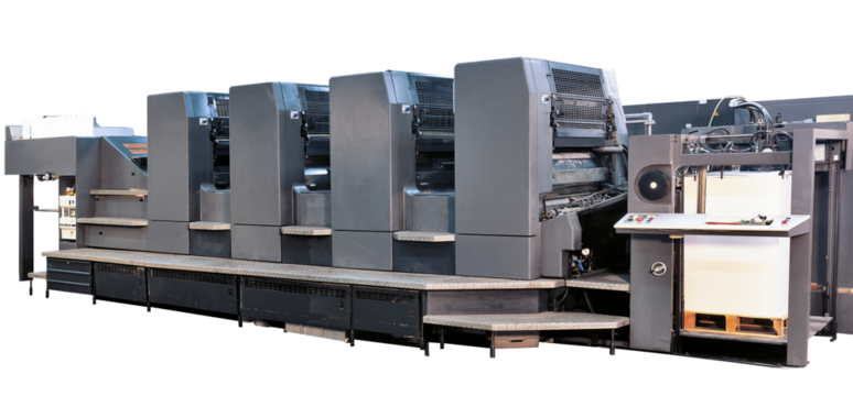 CMYK Offset printer Isolated with clipping path