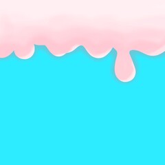 Pink blue cake design 