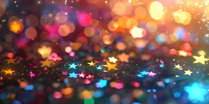 Abstract colorful bokeh background, Bokeh lights background, Generative AI illustrations.