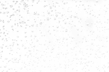Full frame of raindrops falling on a Transparent background