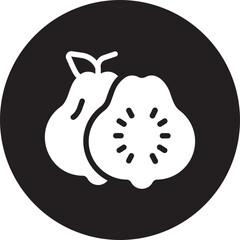 guava glyph icon
