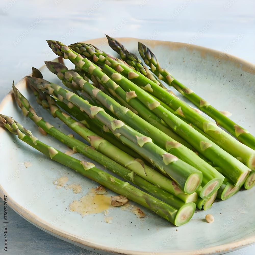 Canvas Prints asparagus on a plate